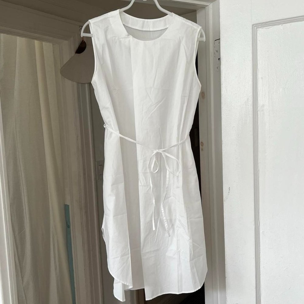 Jurgen Lehl sleeveless white dress